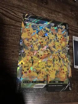 Pokemon 25th Anniversary Chinese Pikachu V-UNION RRR 025-028/028 S8a Holo New - Image 1