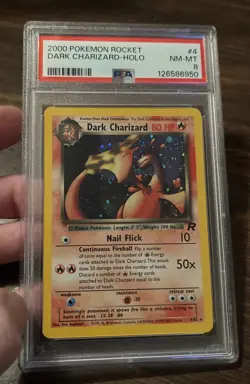 Pokemon Dark Charizard Holo PSA 8 2000 Rocket NM-MT - Image 1