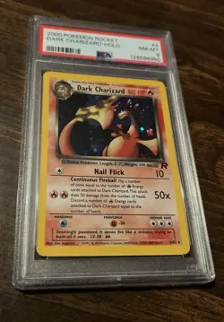 Pokemon Dark Charizard Holo PSA 8 2000 Rocket NM-MT - Image 3
