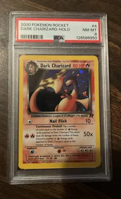 Pokemon Dark Charizard Holo PSA 8 2000 Rocket NM-MT - Image 5