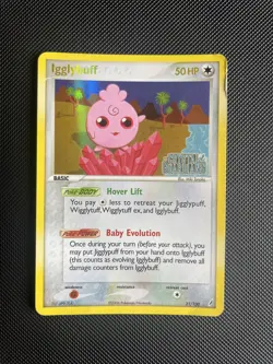 Igglybuff 21/100 Pokemon Reverse Holo Rare EX Crystal Guardians - PLAYED - Image 1