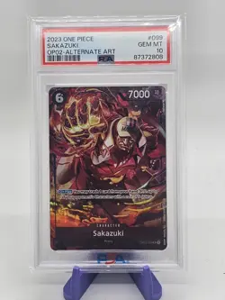 2023 one piece SAKAZUKI OP02 alternate art psa 10 - Image 1