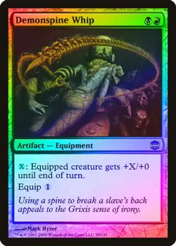 Demonspine Whip FOIL Alara Reborn HEAVILY PLD Artifact Uncommon CARD ABUGames - Image 1