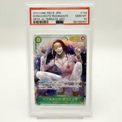 PSA 10 Donquixote Rosinante SEC Alternate Art OP04-119 2023 ONE PIECE Card Japan - Image 4