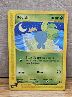 Oddish 97/147 Aquapolis Non-Holo Pokemon Card TCG - Image 1