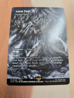 Astral Titan Primeval Titan 0048 Borderless Magic The Gathering Final Fantasy - Image 1