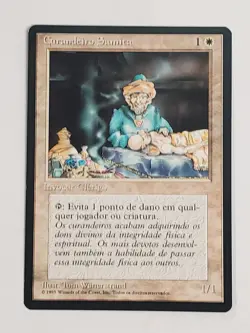 MTG Samite Healer (Portugese 4th Edition (BB)/White/C) - BGM - Image 1