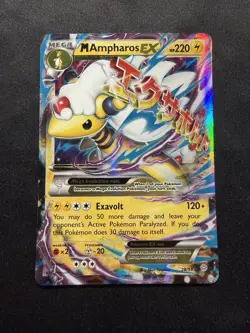 Pokemon - M Ampharos EX 28/98 XY Ancient Origins Holo NM - Image 1