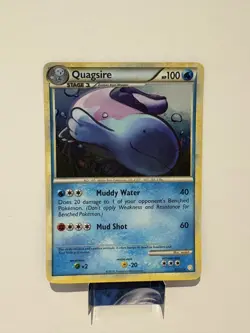 Pokemon - Quagsire Holo - 9/123 - HeartGold & SoulSilver - Rare Card - LP+ - Image 1
