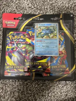 Pokemon Mega Evolution - Golduck 3-Pack Booster Blister Factory Sealed - Image 1