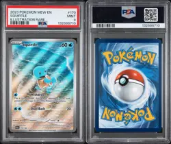 2023 POKEMON MEW EN-151 ILLUSTRATION RARE #170 SQUIRTLE PSA 9 - Image 3