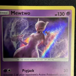 Mewtwo - 12/18 - Holo Rare Detective Pikachu Promo Set - Pokemon TCG - LP - Image 2