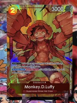MONKEY D LUFFY - One Piece OP01-024 - AA Alt Art Super Rare SR - Premium Booster - Image 1