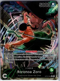 Roronoa Zoro (Alt Art) OP12-020 English Legacy of the Master - One Piece - NM - Image 1