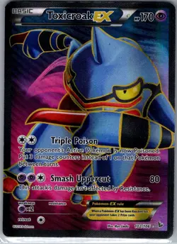 Toxicroak EX 102/106 XY - Flashfire - Pokemon Card - NM - Image 1