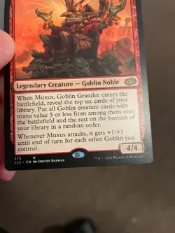 MTG Misprint Muxus, Grand Grandee Ink Error Shifted Stamp Magic The Gathering - Image 3