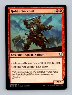 Goblin Warchief Dominaria Non-Foil MTG NM - Image 1