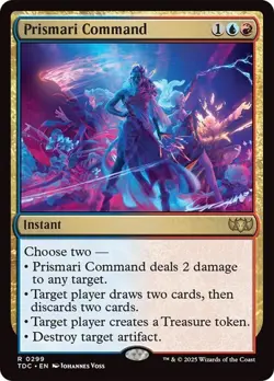 Prismari Command 299 Non-Foil NM MTG Commander: Tarkir Dragonstorm Magic - Image 1