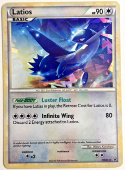 Pokemon TCG Latios Cracked Ice Holo HGSS11 Promo - LP - Image 1
