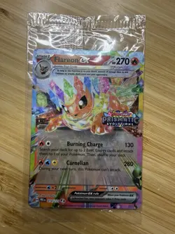 SEALED Flareon ex (Prismatic Evolutions Stamp) 014/131 Black Star Promo Pokemon - Image 1