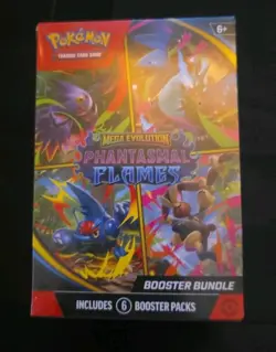 POKEMON Mega Evolution Phantasmal Flames Booster Bundle Box 6 BOOSTER PACK - Image 1