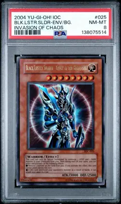 2004 Yu-Gi-Oh! Black Luster Solider - EOB IOC Unlimited Ultra Rare PSA 8 - Image 1