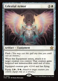 1x Celestial Armor NM Eng MTG - Foundations - Image 1