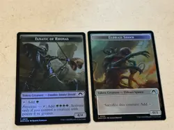 2 x mtg foil token Eldrazi Spawn // Fanatic of Rhonas, 002/014 Modern Horizons 3 - Image 1