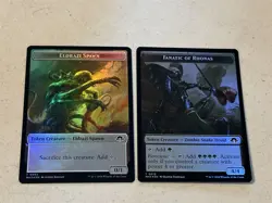 2 x mtg foil token Eldrazi Spawn // Fanatic of Rhonas, 002/014 Modern Horizons 3 - Image 2