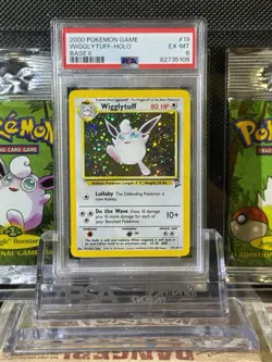 2000 POKEMON GAME BASE ll WIGGLYTUFF HOLO 19/130 PSA EX-MT - Image 1