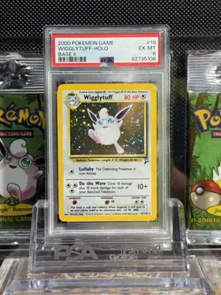 2000 POKEMON GAME BASE ll WIGGLYTUFF HOLO 19/130 PSA EX-MT - Image 4