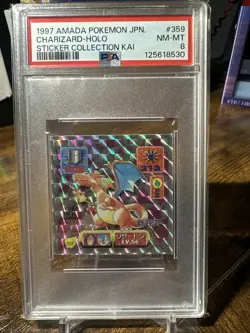 1997 Pokemon Japanese Amada Kai #359 Charizard Holo PSA 8 - Image 1