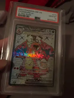 2023 Pokemon Obf En-Obsidian Flames #215 Charizard Ex Ultra Rare PSA 10 Full art - Image 1