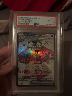 2023 Pokemon Obf En-Obsidian Flames #215 Charizard Ex Ultra Rare PSA 10 Full art - Image 2