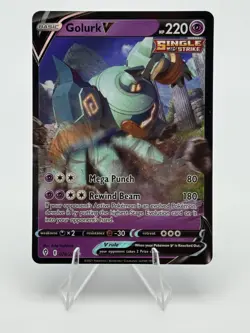 Golurk V 070/203 SWSH07: Evolving Skies Holo Pokemon TCG - NM - Image 1