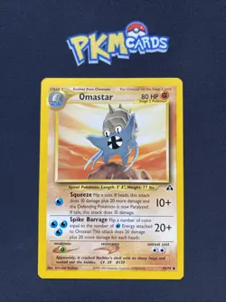 Pokemon TCG Omastar Neo Discovery 43/75 Regular LP. - Image 1