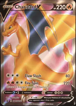 Charizard V SWSH050 SWSH: Sword & Shield Promo Cards Holo MINTY POKEMON CARD - Image 1