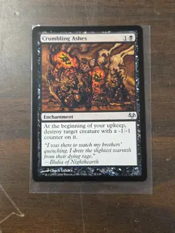 Crumbling Ashes Mtg Eventide Non-foil - Image 1