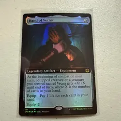 MTG FOIL Hand of Vecna Extended Art - Adventures in the Forgotten Realms #394 - Image 1