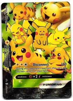Pikachu V-UNION SWSH141 - SWSH Black Star Promo Pokemon TCG - NM Card - Image 1