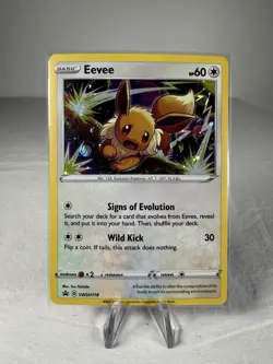 Pokemon TCG Eevee Black Star Promo Lot Of 2 - SWSH118 + SWSH190 With Tiny Swirl! - Image 2