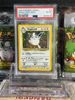 1999 POKEMON JUNGLE NO SYMBOL WIGGLYTUFF 16/64 PSA EX-MT - Image 1