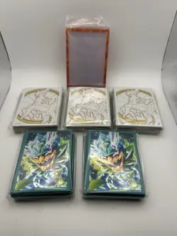 Lot Of 5 Pokemon ETB Mixed Card Sleeves/Card Display NEW SEALED Arceus, Ogerpon - Image 1