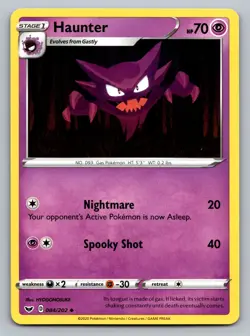 Pokemon TCG SWSH01: Sword & Shield Base Set Haunter 084/202 - Image 1
