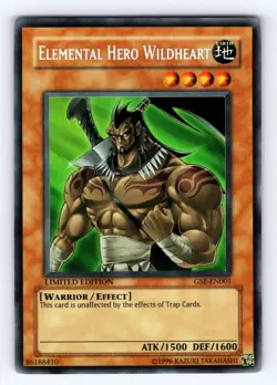 Yugioh Elemental Hero Wildheart GSE-EN001 Secret Rare - NM 💎 - Image 1