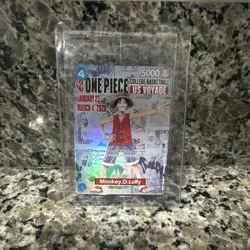 One Piece College Basketball US Voyage Luffy Card IN HAND - UNOPENED - Image 1