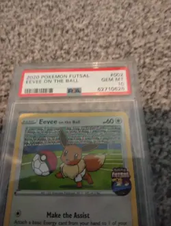 Eevee On the Ball 2020 Futsal UK Exclusive Promo Card PSA 10 Gem Mint 002/005 - Image 2