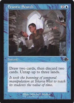 Frantic Search (Retro Frame) Dominaria Remastered Regular - Image 1