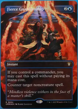 Fierce Guardianship (Borderless) FOIL Commander Masters NM (510703) ABUGames - Image 1
