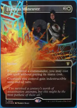 Flawless Maneuver (Borderless) FOIL Commander Masters NM (510707) ABUGames - Image 1